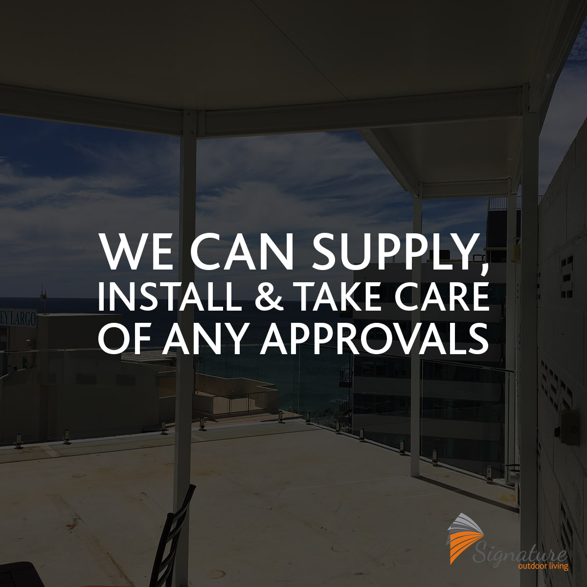 supply install and take care of approvals